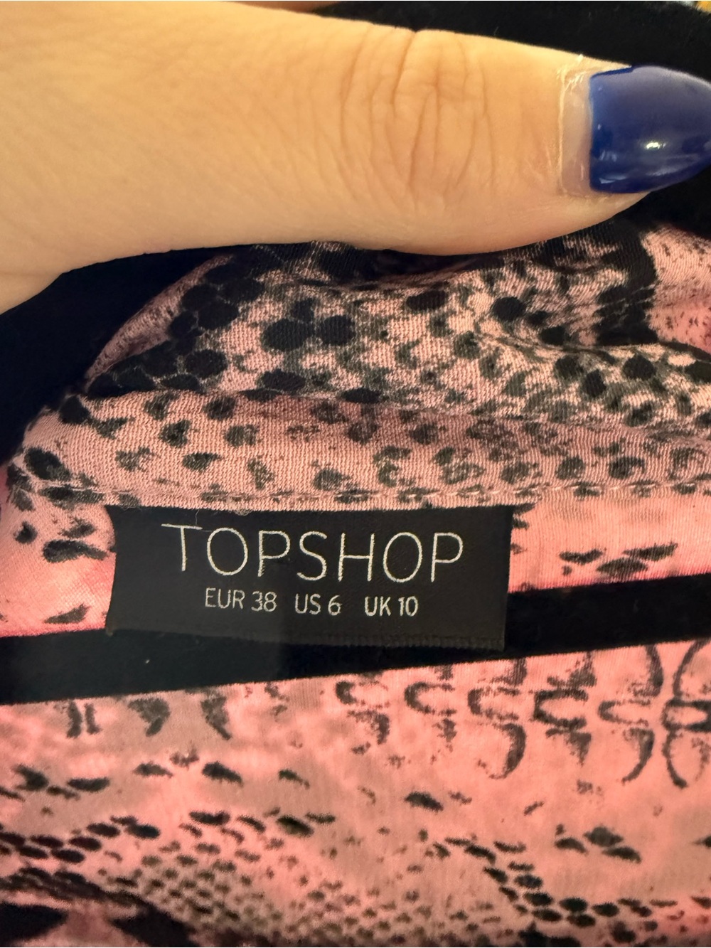 Pink Snake-Print Button-Down - Picture 3 of 3